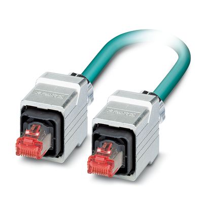 Phoenix Contact Ethernet Cordset; NBC-R4RC/10.0-94B/R4RC; RJ45 to RJ45; CAT5; Male Straight to Male Straight; 8-Pin; 10m PUR Cable